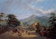 Mulvany, John George View of a Street in Carlingford china oil painting reproduction